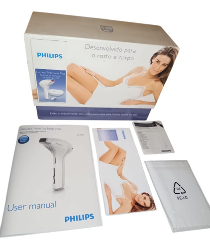 Depilador Laser Philips Lumea Precision Plus Original Sc2003 Cinza