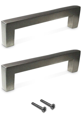 Tirador Metal Mueble Manija 128mm Set X2 Combo Baño 88066