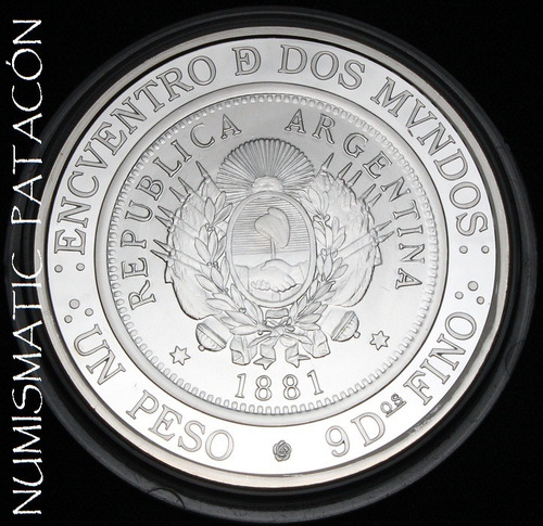 Moneda Plata Iberoamericana 8 - Certificado Y Estuche Proof