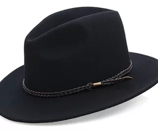 Sombrero Hombre Vaquero Pana Color Negro