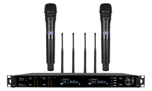 Sistema Sem Fio Dylan Qs-10 M2 Duplo Mão Uhf True Diversity