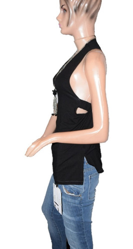 Maria Cher Musculosa Modelo Bow Negra Nueva Coleccion