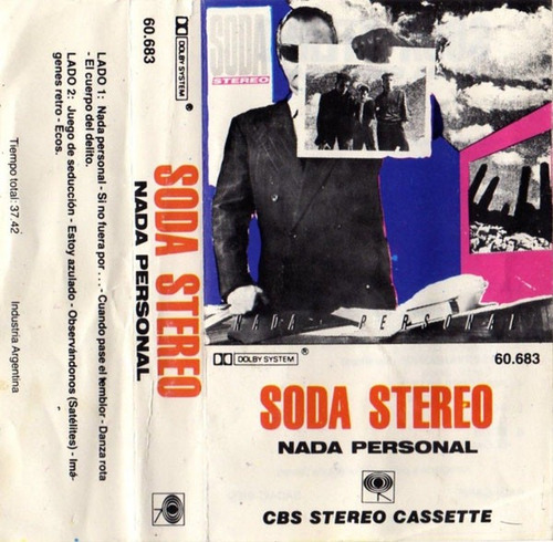 Soda Stereo Nada Personal Cassette