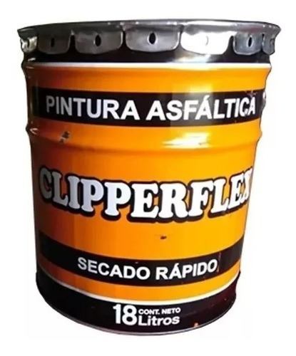 Pintura Asfaltica Clipperflex Base Solvente 18 Litros