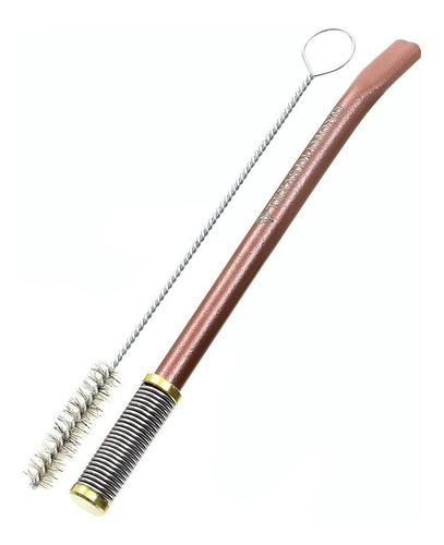 Imagem 1 de 2 de Bomba Para Chimarrão E Tereré Mola Aço Inox Rose Texas Dimao