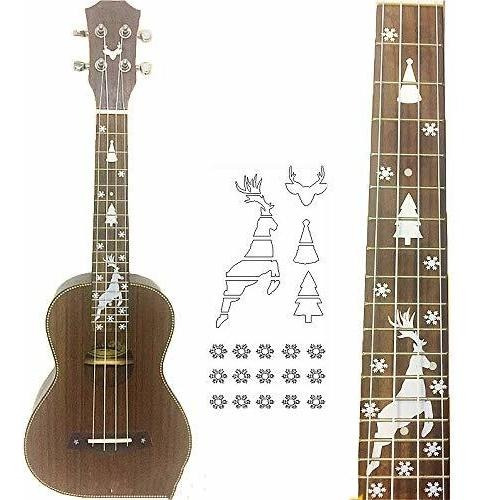 Pegatina Para Ukelele De Guitarra Musical, Bajo, Cuello, Dia