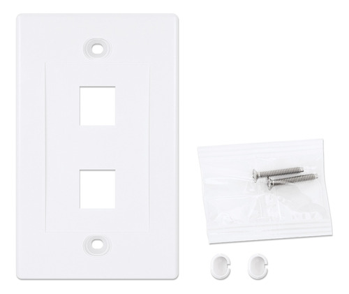 Tapa Para Caja (faceplate), Intellinet 163293 Blanco