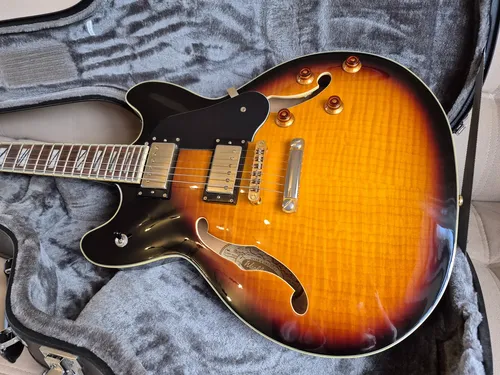 Guitarra Washburn Hb35 Semi Acústica Com Case Original