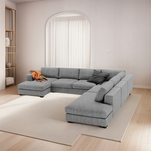 Sala Adam Haspe Gris Derecha Sofa Pieza Mueble Sillon Sofa