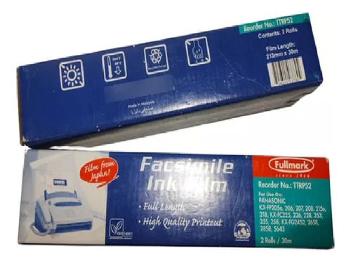 Film Para Fax Panasonic X 2 Rollos De 30m