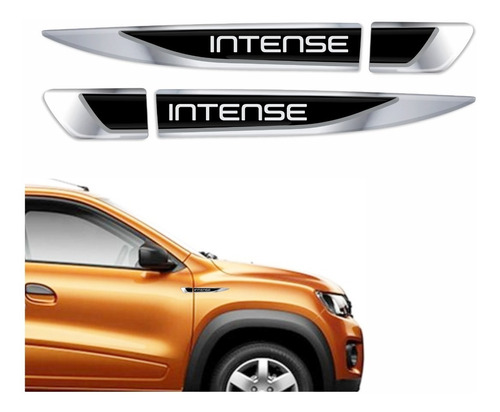 Par Emblemas Paralama Porta Renault Kwid Intense Res03