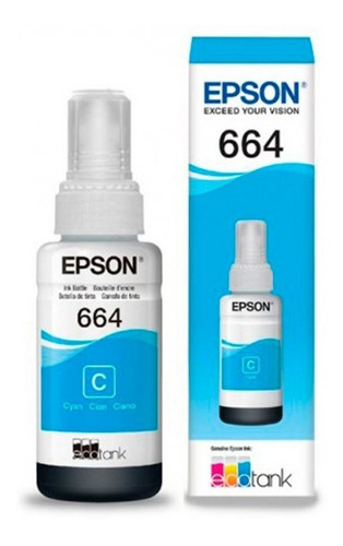 Tinta Recarga Epson L200 Ref T6642 Cyan