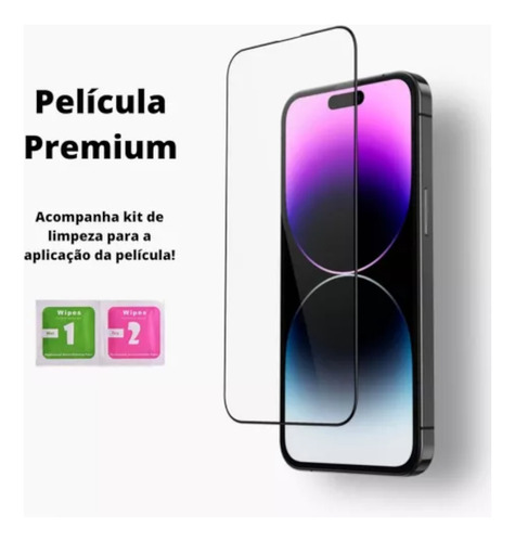 Capa Transparente + Película 3d Para iPhone Todos Modelos