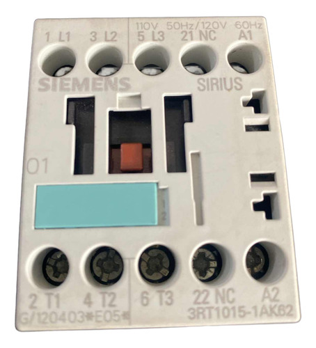 Mini Contactor 3rt1015-1ak62, Siemens Bobina 120vac