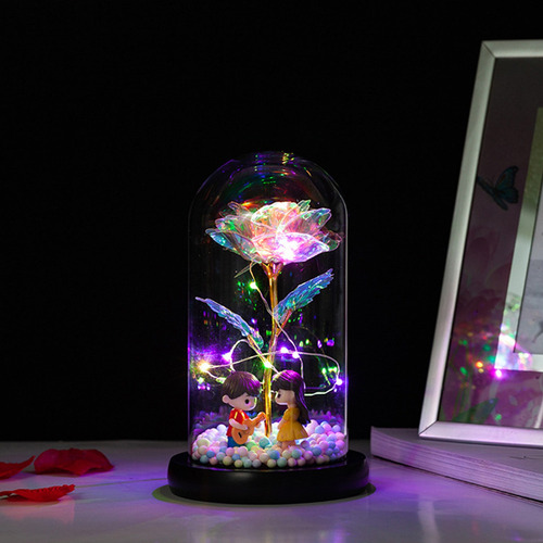 Rosa Preservada Para Led Eve Forever Flower Glass Home