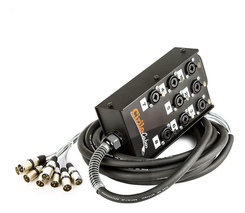 Medusa 8 Vias Com Conectores Combo - Cirilo Cabos 2 Mts