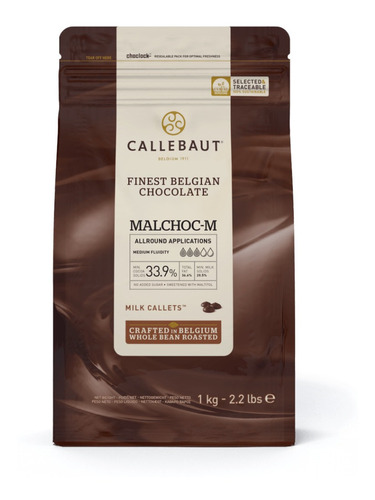 Chocolate Sin Azucar Añadida Leche Callebaut Bolsa 1kg