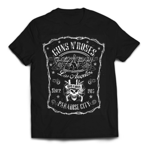 Camiseta Guns And Roses J Daniel Paradise City Rock Activity