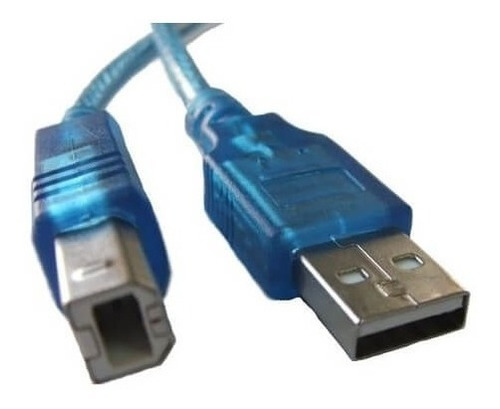 Cable Usb 2.0 Para Impresora 10 Mts Blindado Azul