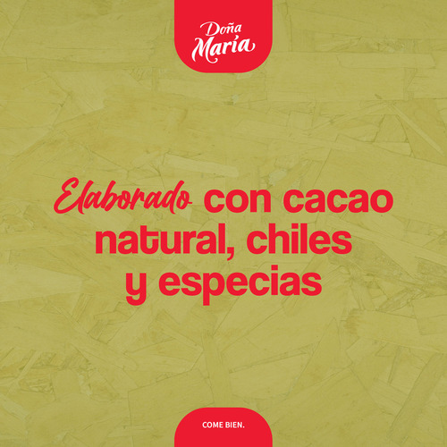 Mole Doña María Poblano Con Cacao Listo Para Servir 360g