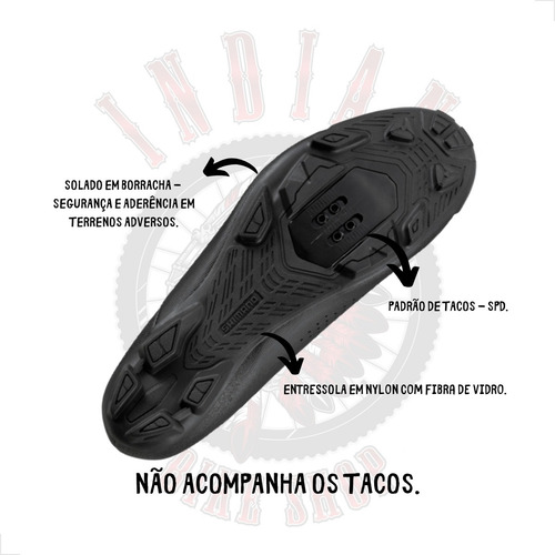 Sapatilha Shimano Mtb Xc3 Xc300 Sistema Boa - Preto