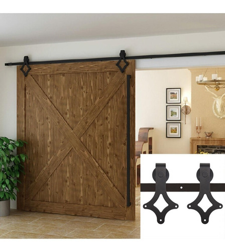 Puerta Deslizante De Madera Retro Homdox Para Clóset 6 Ft 2u