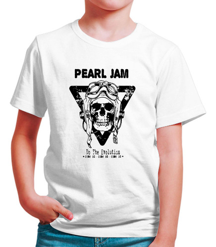 Polo Niño Pearl Jam Craneo (d1687 Boleto.store)