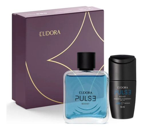 Kit Namorados  Colônia Pulse Boost + Roll On Pulse - Eudora