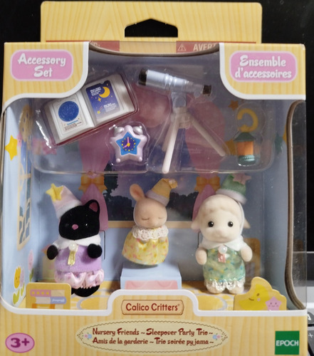 Calico Critters Nursery Friends - Trío De Fiesta De Pijamas