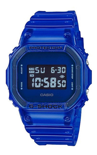 Reloj Casio Dw-5600sb-2acr G-shock Original Color de la correa Azul Color del bisel Azul Color del fondo Azul
