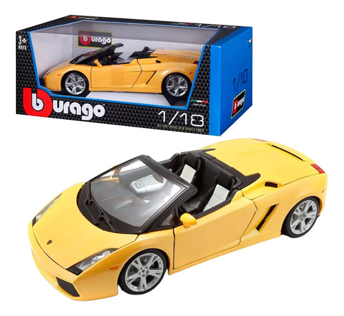 Bburago 1:18 Oro Lamborghini Gallardo Spyder 12016 Febo