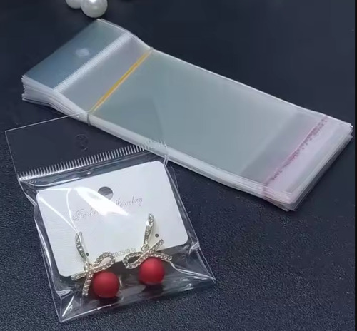 Bolsas De Celofán Autoadhesivas Para Exhibir 7x14 Cm