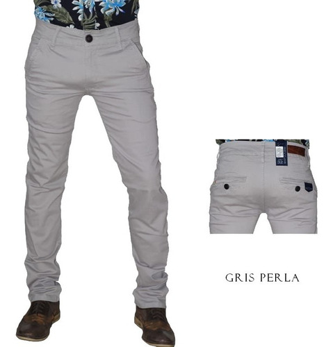 Pantalón De Gabardina Slim Fit 