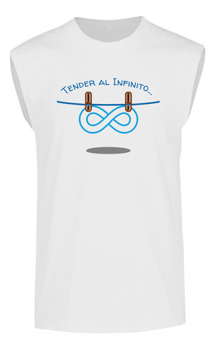 Playera Sin Mangas Tender Al Infinito Humor Científico