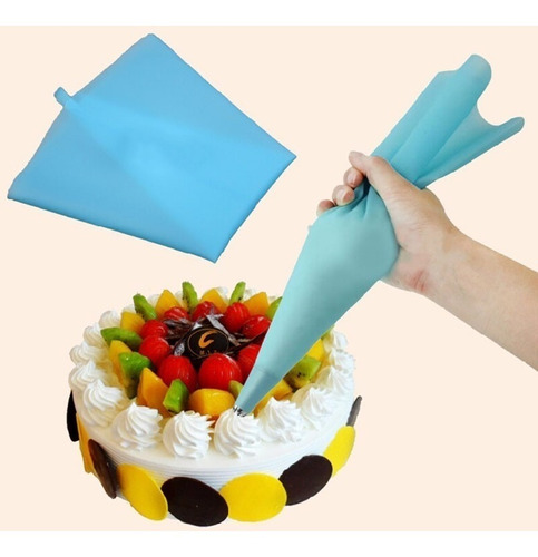 Imagen 3 de 7 de Manga Silicona Lavable+ 5 Picos Acople Reposteria Decoracion