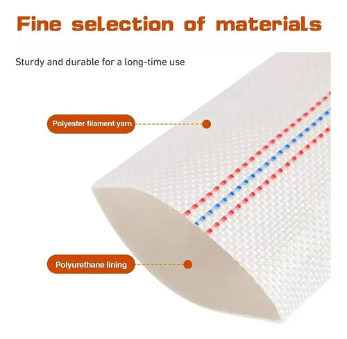 Manguera Plana Agua 2 Pulgadas 10 Metros Resistente Flexible
