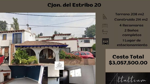 Casa En Alcaldía Atizapan, Col. Rincon Colonial, Cjon. Del Estribo 20.  Cuenta Con Chimenea.  Nb10-za