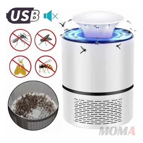 Lámpara Mata Mosquitos Moscos Luz Uv Repelente Interiores