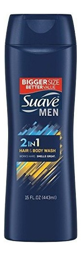 Suave Para Hombre Cabello Y Lavado De Cuerpo, 6 Unidades, 12