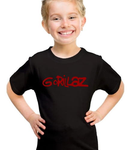 Imagen 4 de 6 de Remera Gorillaz Rock Música Algodón Hombre Mujer Niños