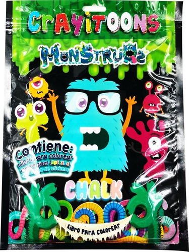 Libros Colorear Crayitoons Gis Monstruos