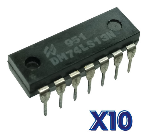  Kit 10 Compuerta Lógica Ttl  74ls13 Nand