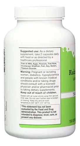 Extracto De Raíz De Vitacost Kudzu 1200 Mg Por Porción 180