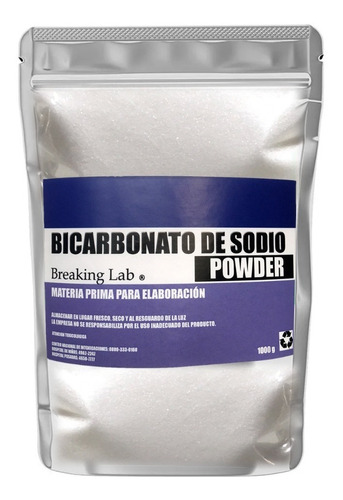 Imagen 1 de 2 de Bicarbonato De Sodio 1kg (1000g) Máxima Pureza Y Calidad!