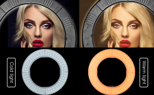Aro Led Profesional Maquillaje Diva Tripie 14 Pulgadas