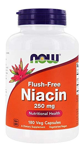 Flush Free Niacina 250 Mg 180 Vegicaps (paquete De 2)