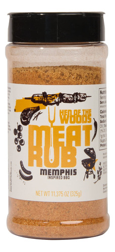 Hen Of The Woods Memphis Bbq Meat Rub - 11 Onzas - Condiment