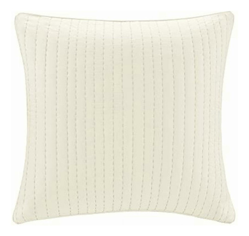 Ink+ivy Ii11-227 Camila 200tc Quilted Euro Sham, White