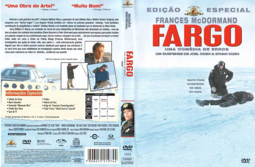 Fargo Dvd Original Lacrado Filme Dos Irmãos Coen
