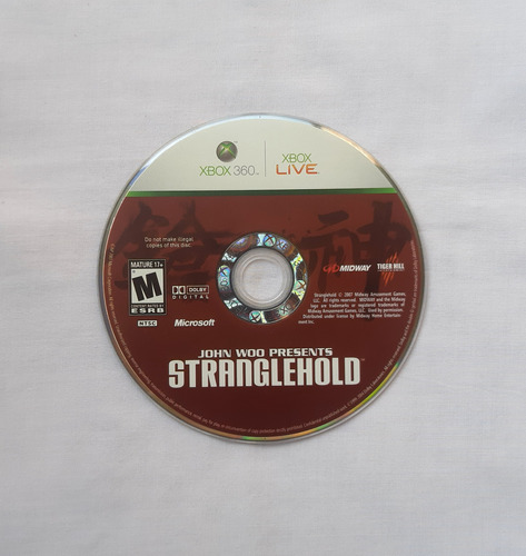 Stranglehold Xbox 360 Solo Disco Físico Usado